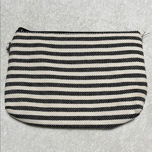 Thirty-One Mini Zipper Pouch Twill Stripe